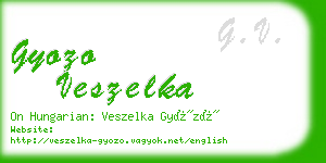 gyozo veszelka business card